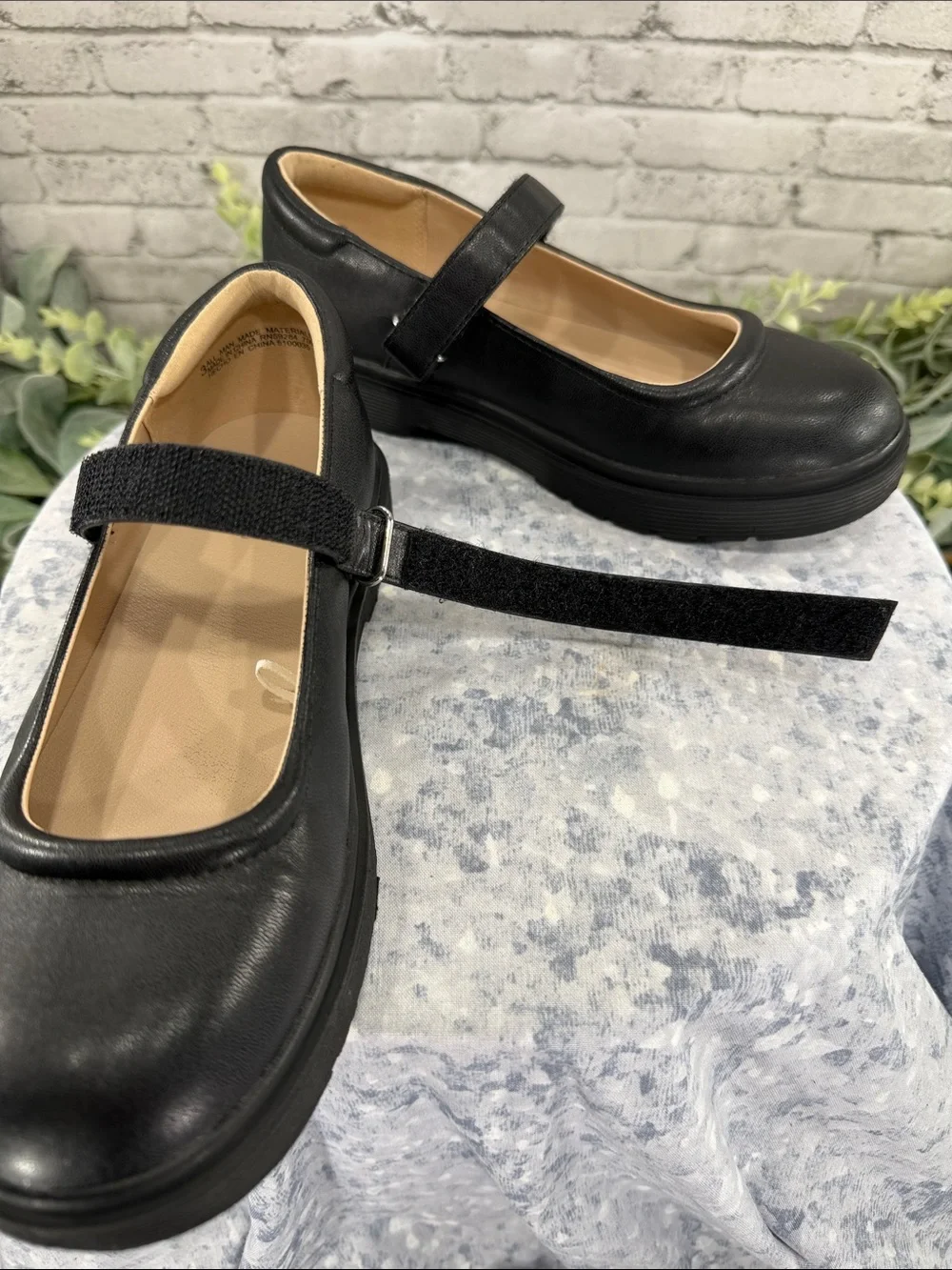 THE CHILDRENS PLACE - Black Round Toe Platform Mary Jane Casuals - Girls 3M 🖤